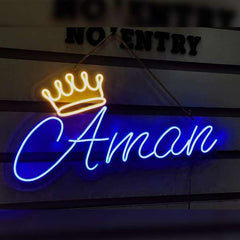 Crown Name Neon Light