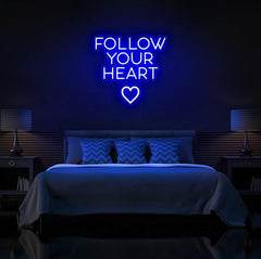 Follow Your Heart LED Neon Quotes