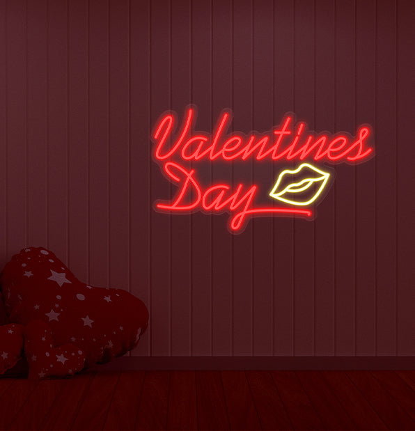 Valentine's Day Lip Neon Sign