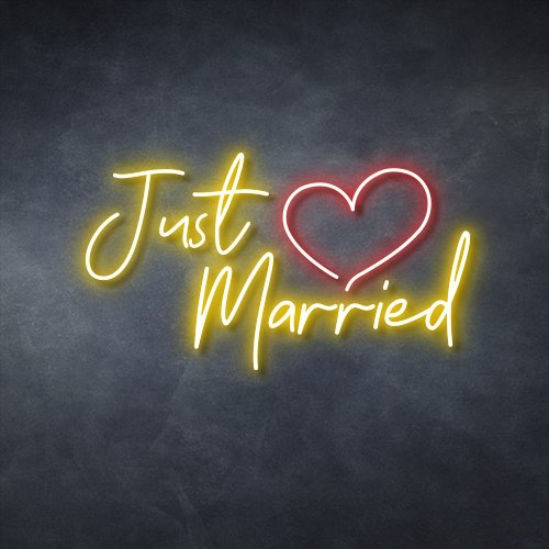 Just Married Neon Signs