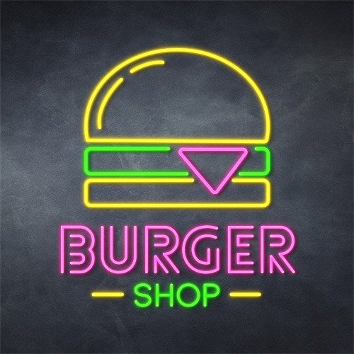 BURGER SHOP NEON SIGNS