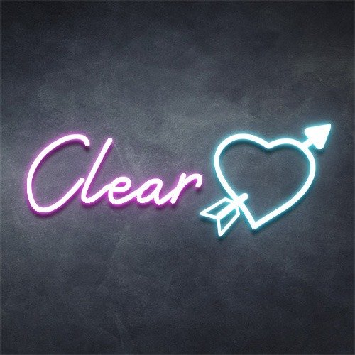 Clear Neon Sign