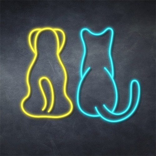 Cat & Dog Neon Sign