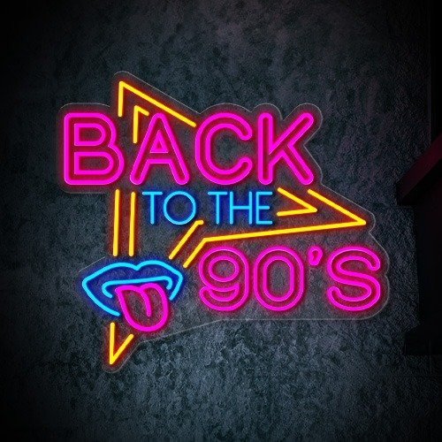 90's neon signs